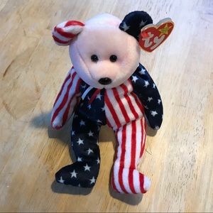 Vintage Ty beanie baby spangle the bear from 1999